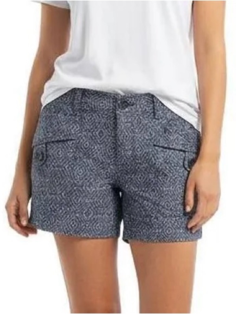 Marmot Blue Geometric Woven Women's Shorts